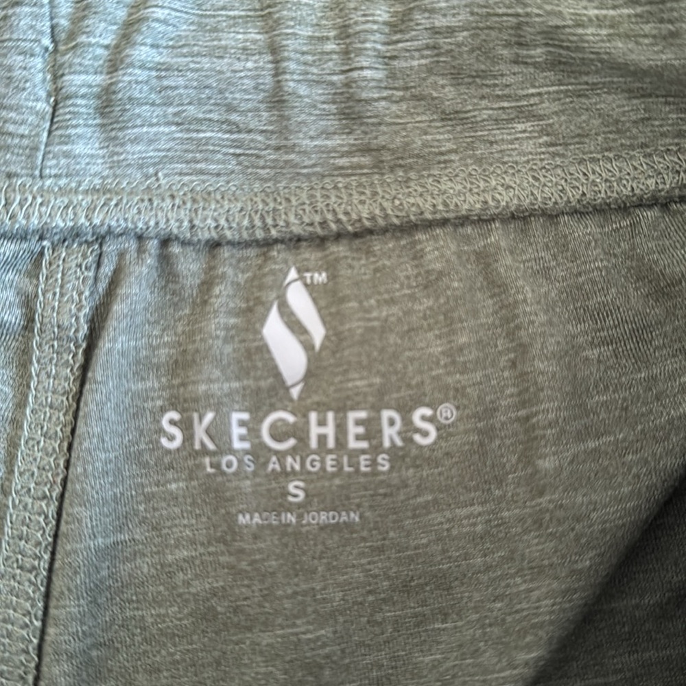 Women's Skechers Go Walk lightweight soft brushed joggers olive green pockets - Picture 13 of 13